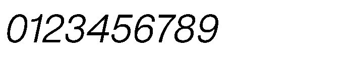 Pragmatica Next Light Slanted Font OTHER CHARS