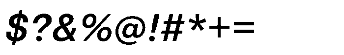 Pragmatica Next Medium Slanted Font OTHER CHARS