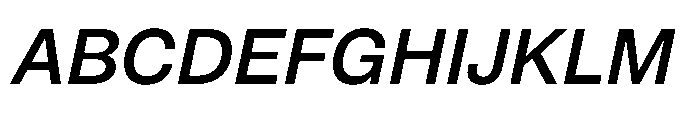 Pragmatica Next Medium Slanted Font UPPERCASE