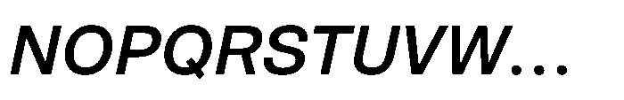 Pragmatica Next Medium Slanted Font UPPERCASE