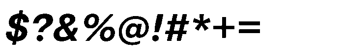 Pragmatica Next Semi Bold Slanted Font OTHER CHARS