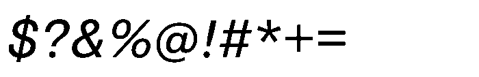 Pragmatica Next Slanted Font OTHER CHARS