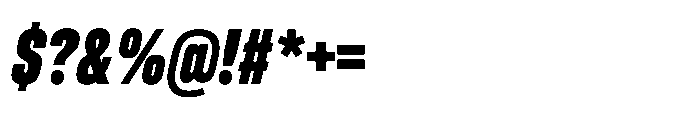 Pragmatica Next Tight Black Slanted Font OTHER CHARS