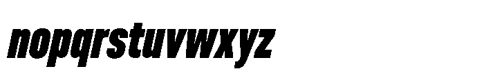 Pragmatica Next Tight Black Slanted Font LOWERCASE