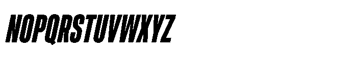 Pragmatica Next Tight Bold Slanted Font UPPERCASE