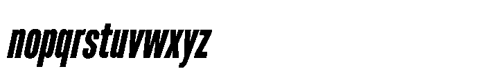Pragmatica Next Tight Bold Slanted Font LOWERCASE