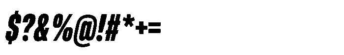 Pragmatica Next Tight Extra Bold Slanted Font OTHER CHARS