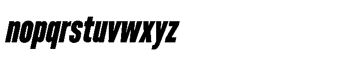 Pragmatica Next Tight Extra Bold Slanted Font LOWERCASE
