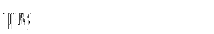 Pragmatica Next Tight Hairline Font LOWERCASE
