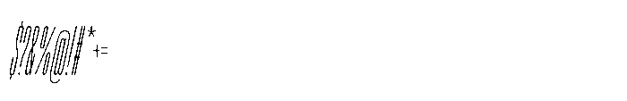 Pragmatica Next Tight Thin Slanted Font OTHER CHARS