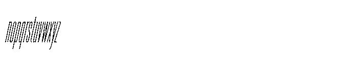 Pragmatica Next Tight Thin Slanted Font LOWERCASE