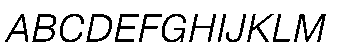 Pragmatica Next VF Slanted Font UPPERCASE