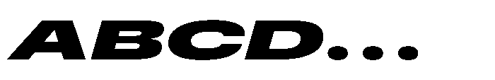 Pragmatica Next Wide Black Slanted Font UPPERCASE
