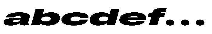 Pragmatica Next Wide Black Slanted FONT