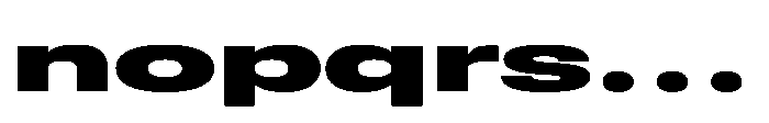 Pragmatica Next Wide Black Font LOWERCASE