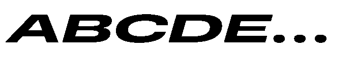 Pragmatica Next Wide Bold Slanted Font UPPERCASE