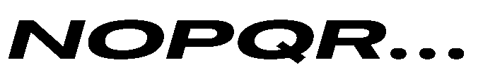 Pragmatica Next Wide Bold Slanted Font UPPERCASE