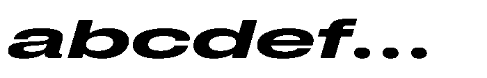 Pragmatica Next Wide Bold Slanted FONT