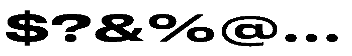 Pragmatica Next Wide Bold Font OTHER CHARS
