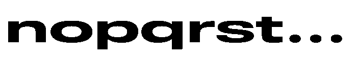 Pragmatica Next Wide Bold Font LOWERCASE