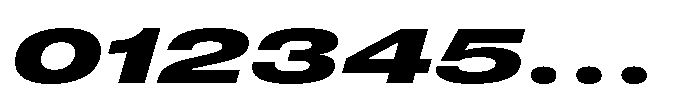 Pragmatica Next Wide Extra Bold Slanted Font OTHER CHARS