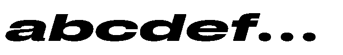 Pragmatica Next Wide Extra Bold Slanted FONT