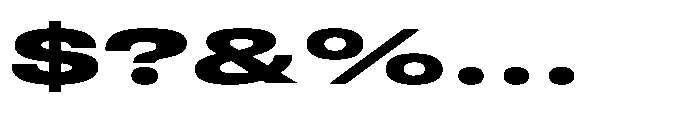 Pragmatica Next Wide Extra Bold Font OTHER CHARS