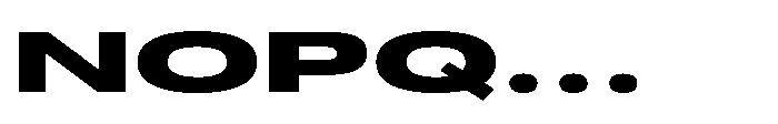 Pragmatica Next Wide Extra Bold Font UPPERCASE