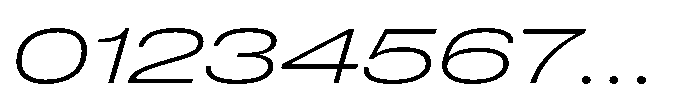 Pragmatica Next Wide Extralight Slanted Font OTHER CHARS