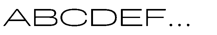 Pragmatica Next Wide Extralight Font UPPERCASE