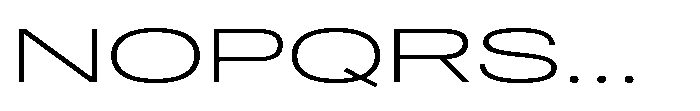 Pragmatica Next Wide Extralight Font UPPERCASE
