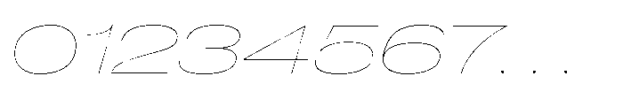 Pragmatica Next Wide Hairline Slanted Font OTHER CHARS
