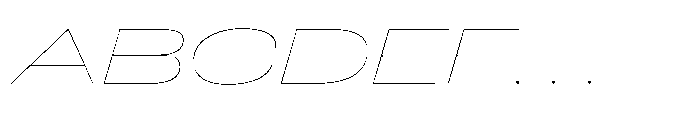 Pragmatica Next Wide Hairline Slanted Font UPPERCASE