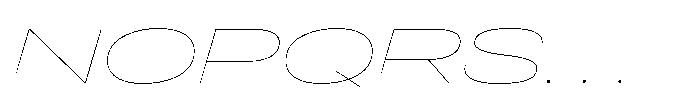 Pragmatica Next Wide Hairline Slanted Font UPPERCASE