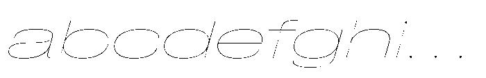 Pragmatica Next Wide Hairline Slanted FONT
