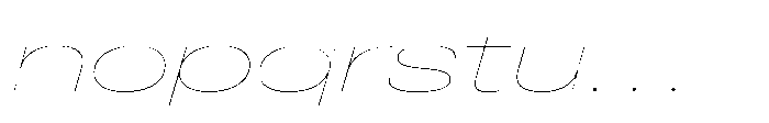 Pragmatica Next Wide Hairline Slanted Font LOWERCASE