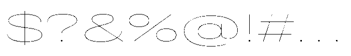 Pragmatica Next Wide Hairline Font OTHER CHARS