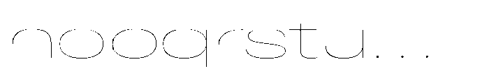 Pragmatica Next Wide Hairline Font LOWERCASE