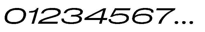 Pragmatica Next Wide Light Slanted Font OTHER CHARS