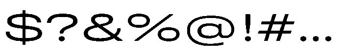 Pragmatica Next Wide Light Font OTHER CHARS