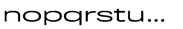 Pragmatica Next Wide Light Font LOWERCASE