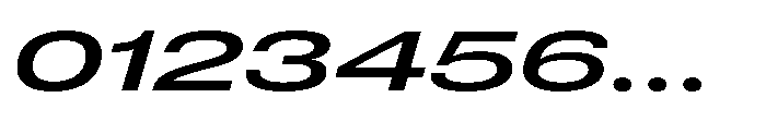 Pragmatica Next Wide Medium Slanted Font OTHER CHARS