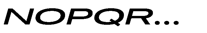 Pragmatica Next Wide Medium Slanted Font UPPERCASE