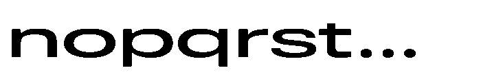 Pragmatica Next Wide Medium Font LOWERCASE