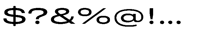 Pragmatica Next Wide Regular Font OTHER CHARS