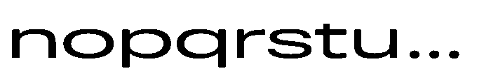 Pragmatica Next Wide Regular Font LOWERCASE