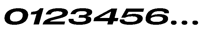 Pragmatica Next Wide Semi Bold Slanted Font OTHER CHARS