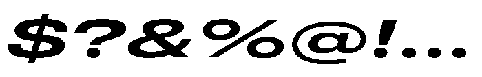 Pragmatica Next Wide Semi Bold Slanted Font OTHER CHARS