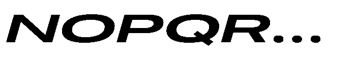 Pragmatica Next Wide Semi Bold Slanted Font UPPERCASE