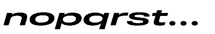 Pragmatica Next Wide Semi Bold Slanted Font LOWERCASE